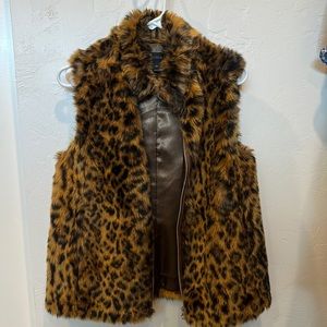 Jcrew leopard print vest